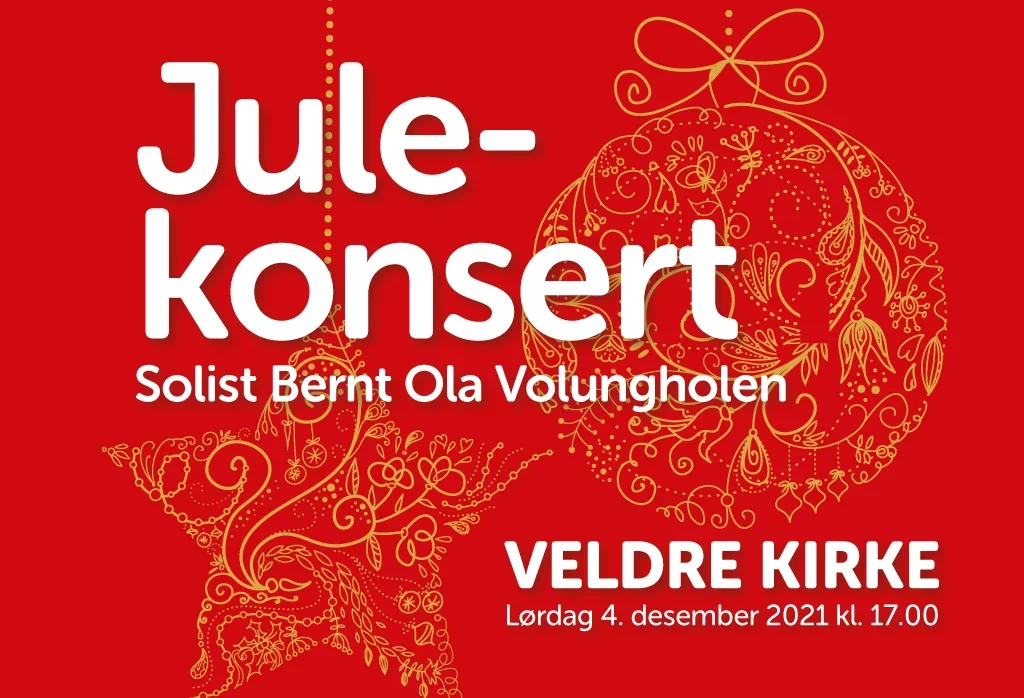 Solheimkorets julekonsert 2021 i Veldre kirke 4.12. med Bernt Ola Volungholen